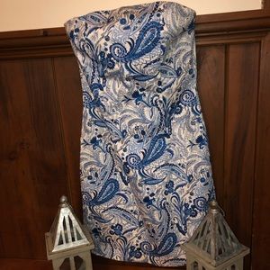 Blue paisley dress